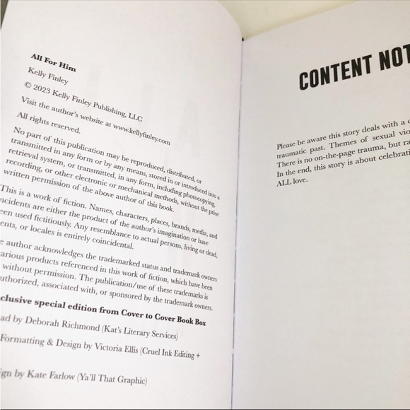 Cover to Cover Book Box All For Him Special Edition - Picture 8 of 8